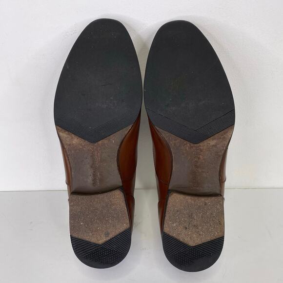 Huckberry Wolf & Shepherd Maple Brown Leather Oxford Cap Toe Dress Shoe Mens 10 - Picture 5 of 12